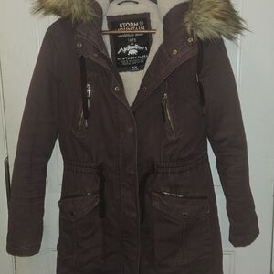 Women's Utility Jacket with Faux Fur Hood